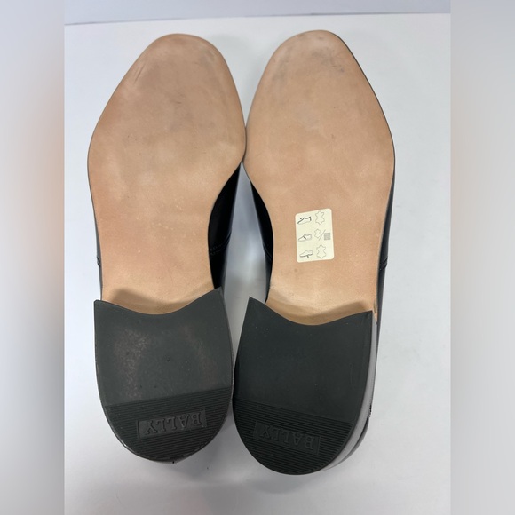 Bally size 9 men’s slip on loafers black leather Switzerland Sligo NWOT - Picture 9 of 15